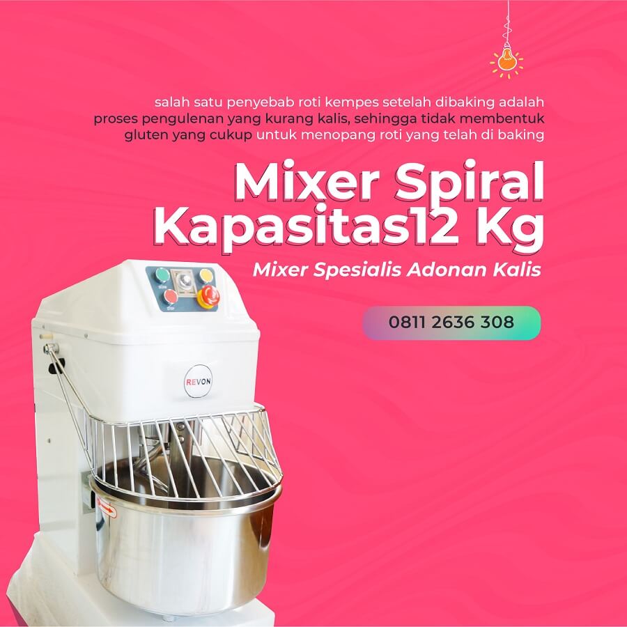 gambar Mixer Spiral 12 Kg 30 Liter