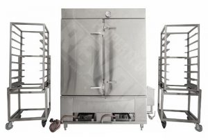 Alat Kukusan Bakpao Besar Mesin Steamer 20 Loyang 40 x 60 cm + Troli Lamongan