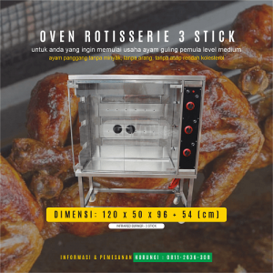oven gas rotisserie 3 stick