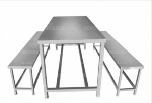 Kursi & Meja Makan Stainless Steel