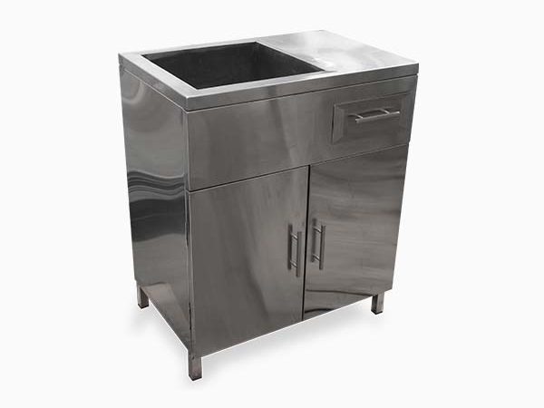 custom meja sink stainless steel 1 bowl mini with cabinet