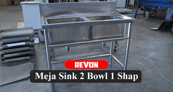 meja sink 1 bowl 1 shap stainless steel lampung yogyakarta solo bandung semarang