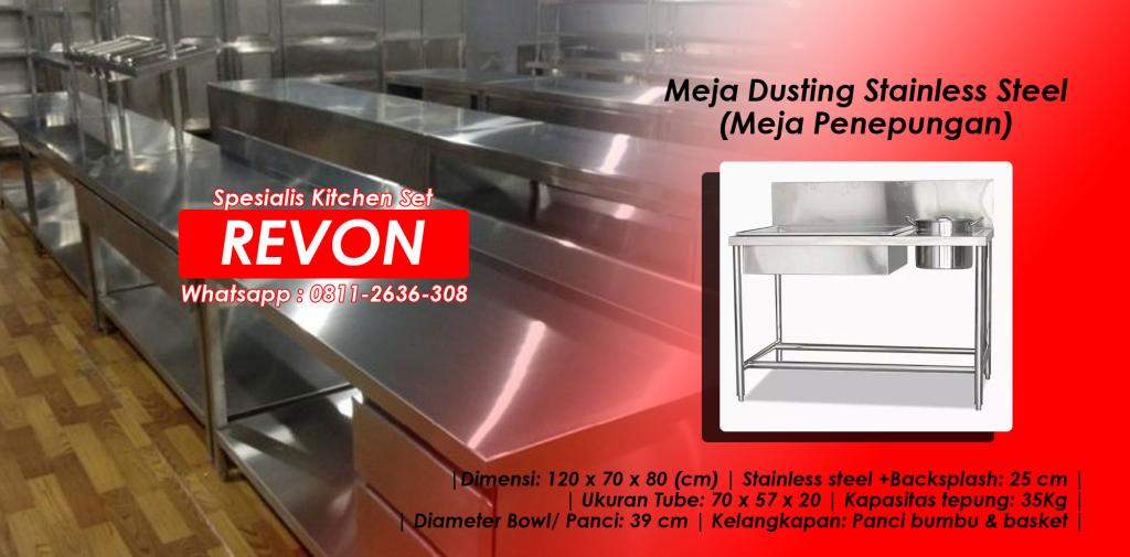 Harga meja dapur stainless steel tahun ini | Pusat Fabrikasi Peralatan ...