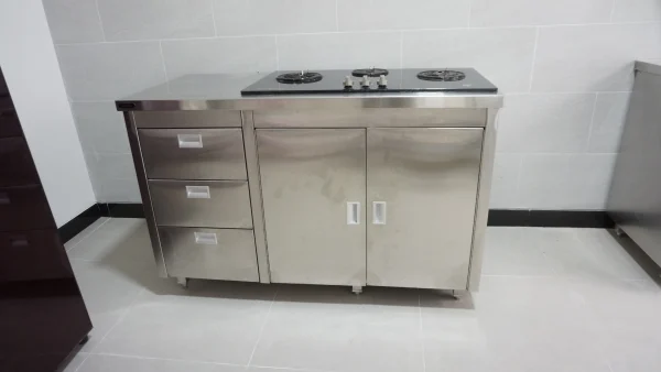 Cabinet Kompor Tanam with Drawer Stainless Steel