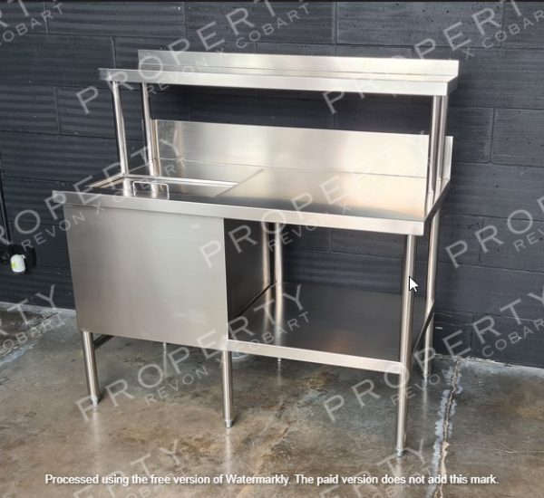 Meja Ice Bin Extra Shap Stainless Steel