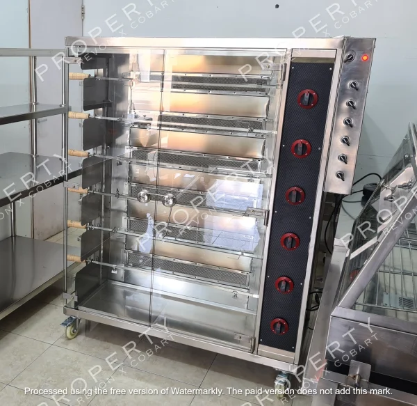 Oven Gas Rotisserie 6 Stik Revon Terbaru