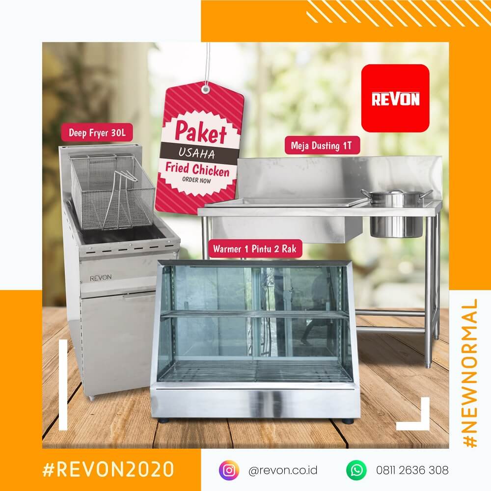 Paket Peralatan Usaha Ayam Goreng Sukoharjo | Stainless Steel