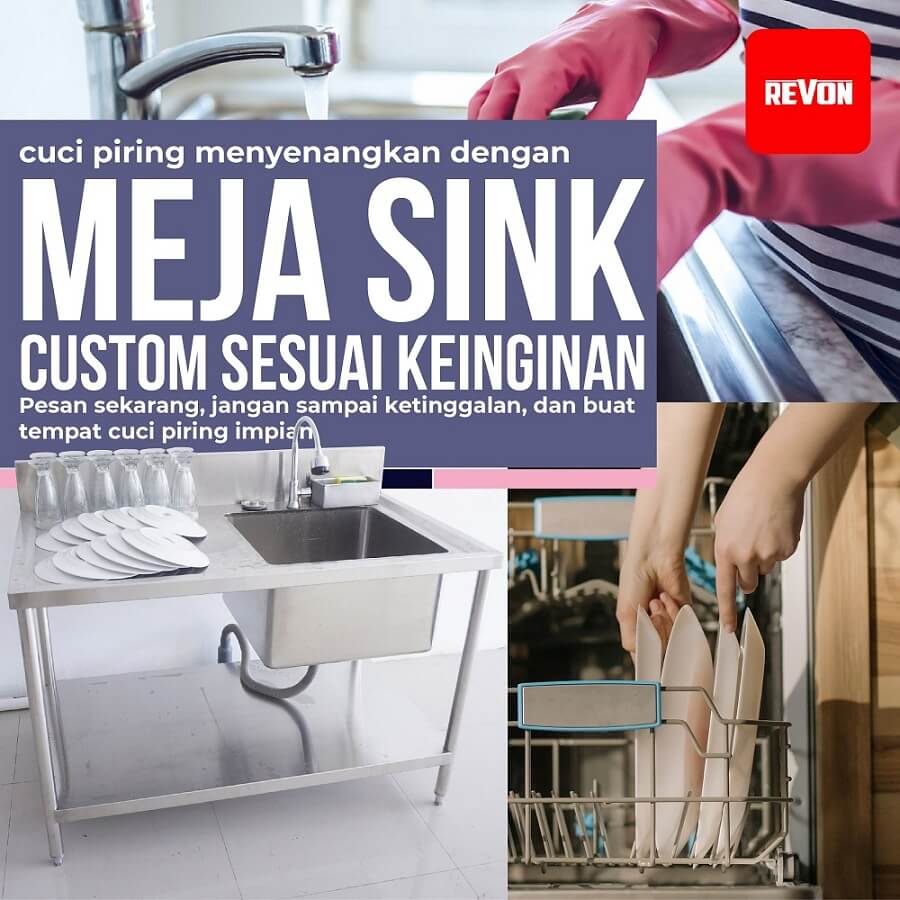Meja Cuci Piring Stainless Depok | Kitchen Sink Resto