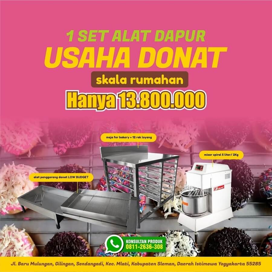 1 Set Paket Alat Usaha Donat Kentang Low Budget Magelang