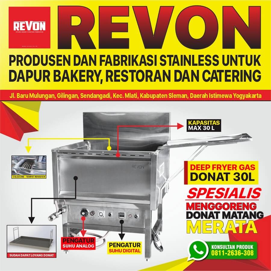Jual Mesin Penggoreng Donat di Batu Penghasil Donat Kalis