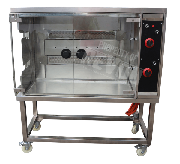 Oven Rotisserie 2 Stik Pemanggang Ayam Guling Stainless