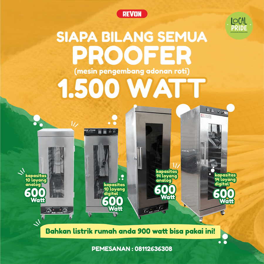 Mesin Proofer Roti Jakarta Pusat | Pengembang Adonan Murah