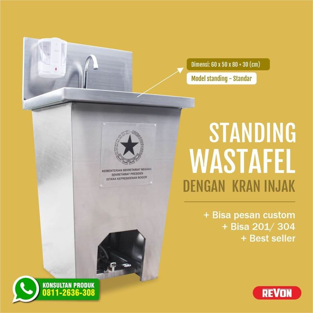 Wastafel Injak Ungaran 100% Stainless & Bisa Custom