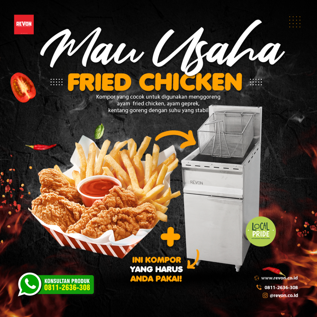 Deep Fryer Gas Pangandaran Mesin Goreng Fried Chicken