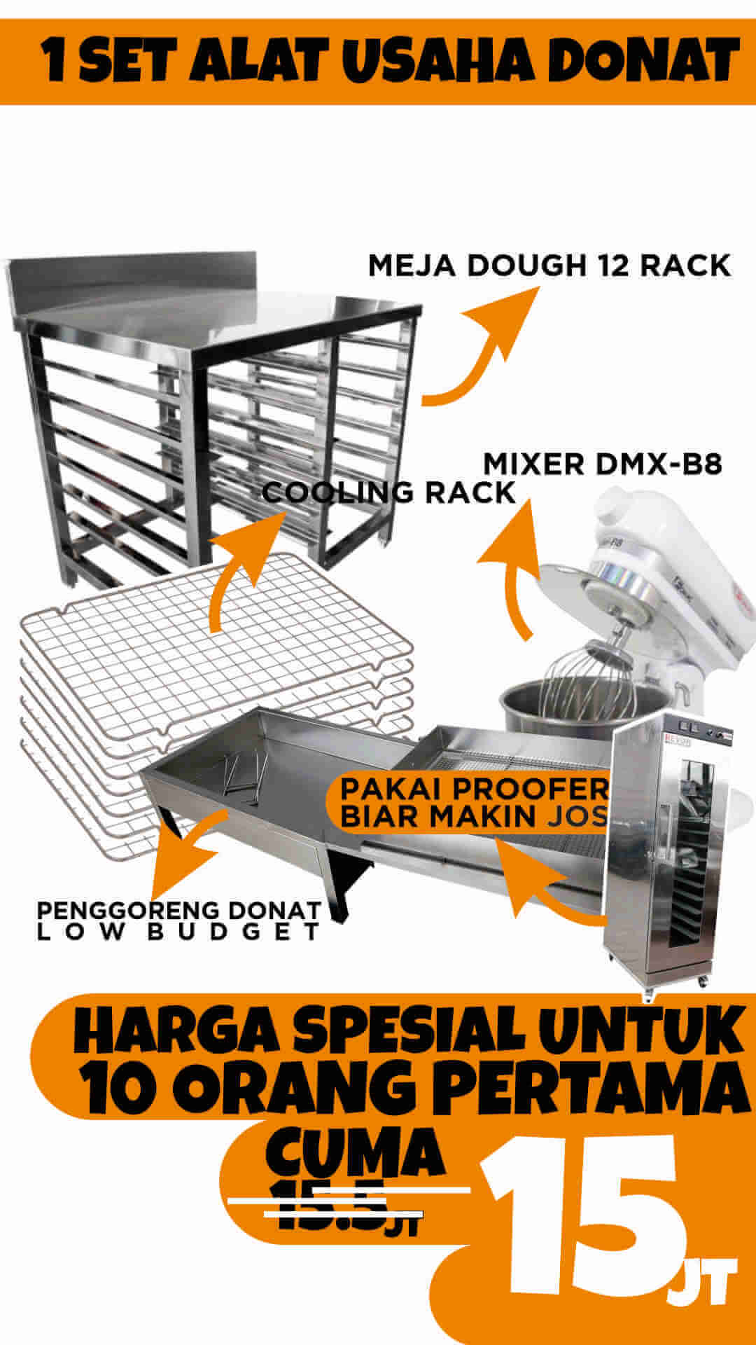 Supplier 1 Set Alat Usaha Donat Pemalang | Bisnis Rumahan