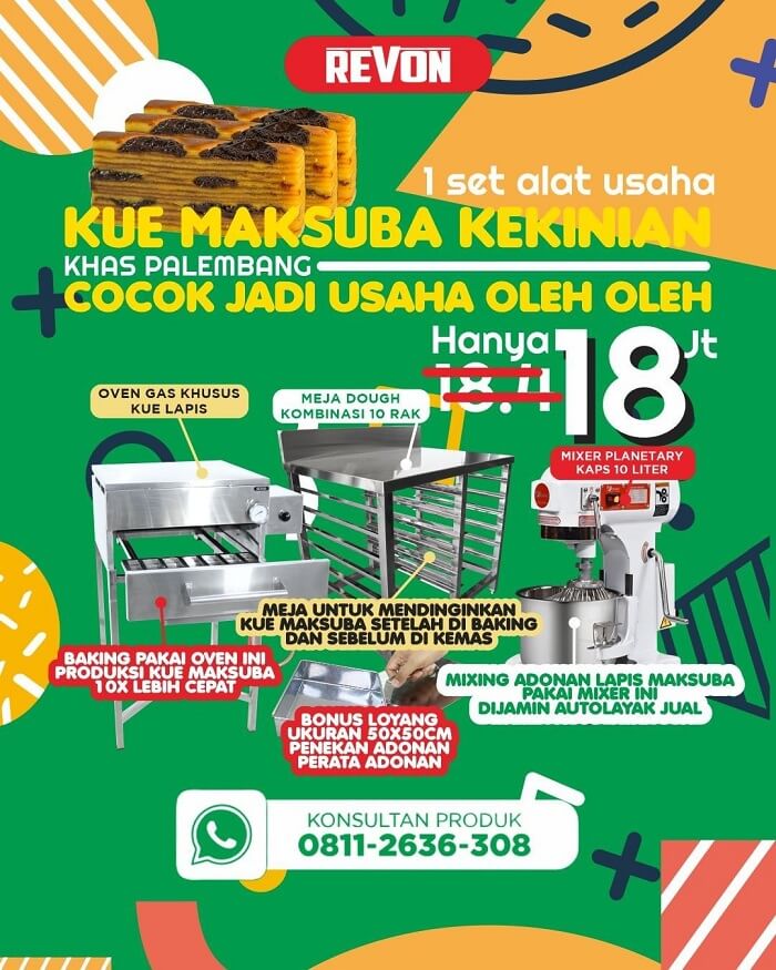 1 Set Alat Usaha Kue Maksuba Khas Palembang