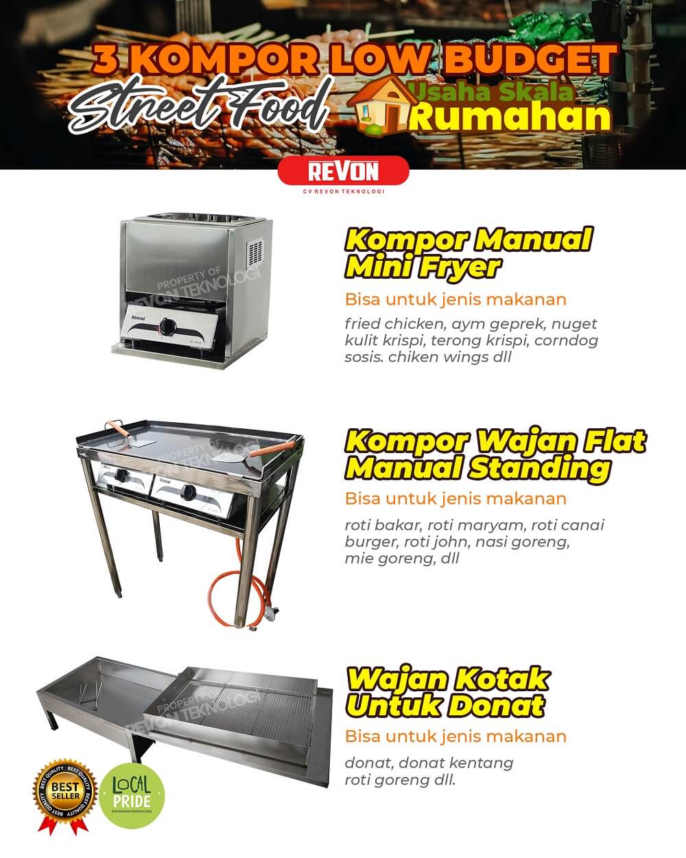 3 Alat Usaha Makanan Pinggir Jalan | Low Budget | Rumahan