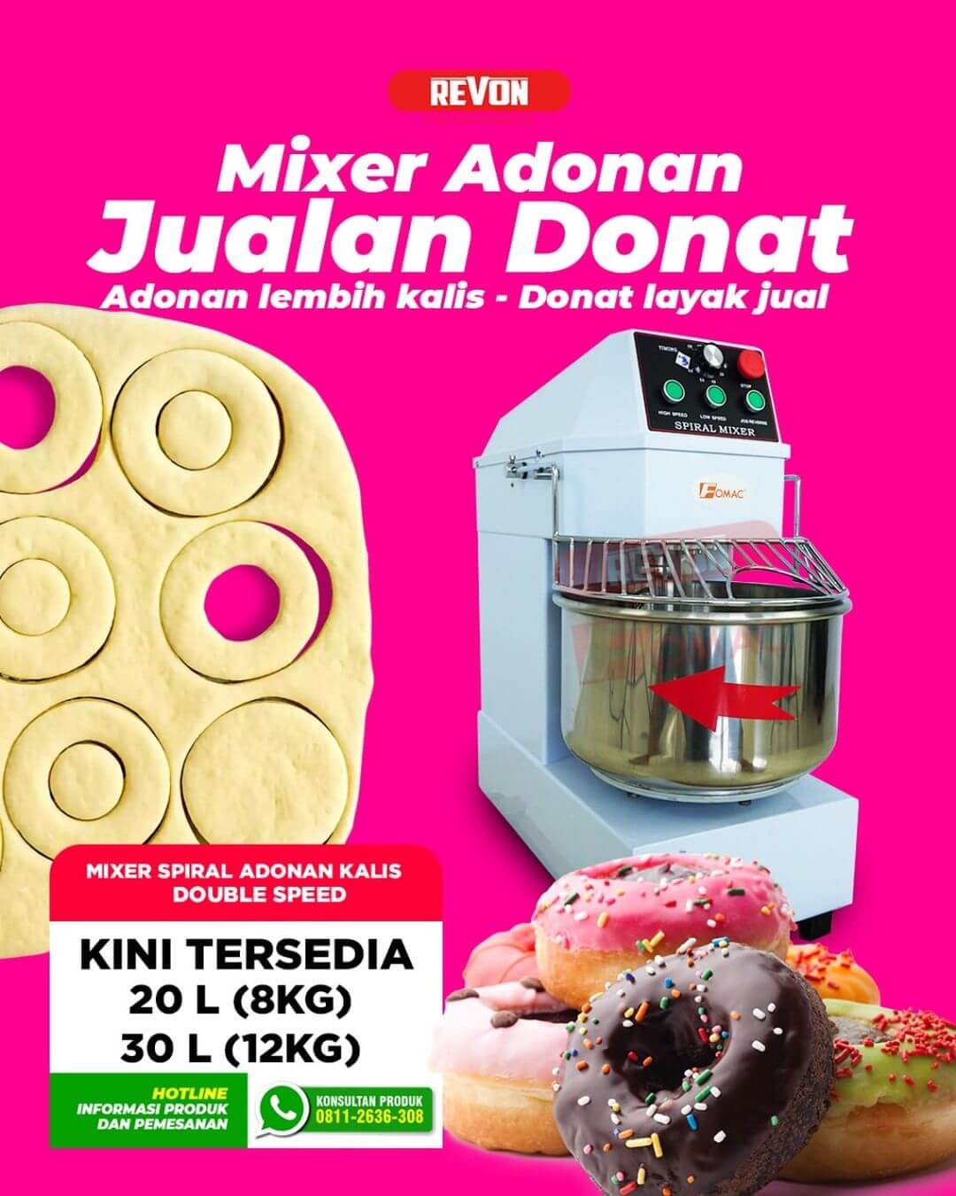 Mixer Donat Pemalang | Siap Mulai Usaha Rumahan-Profesional