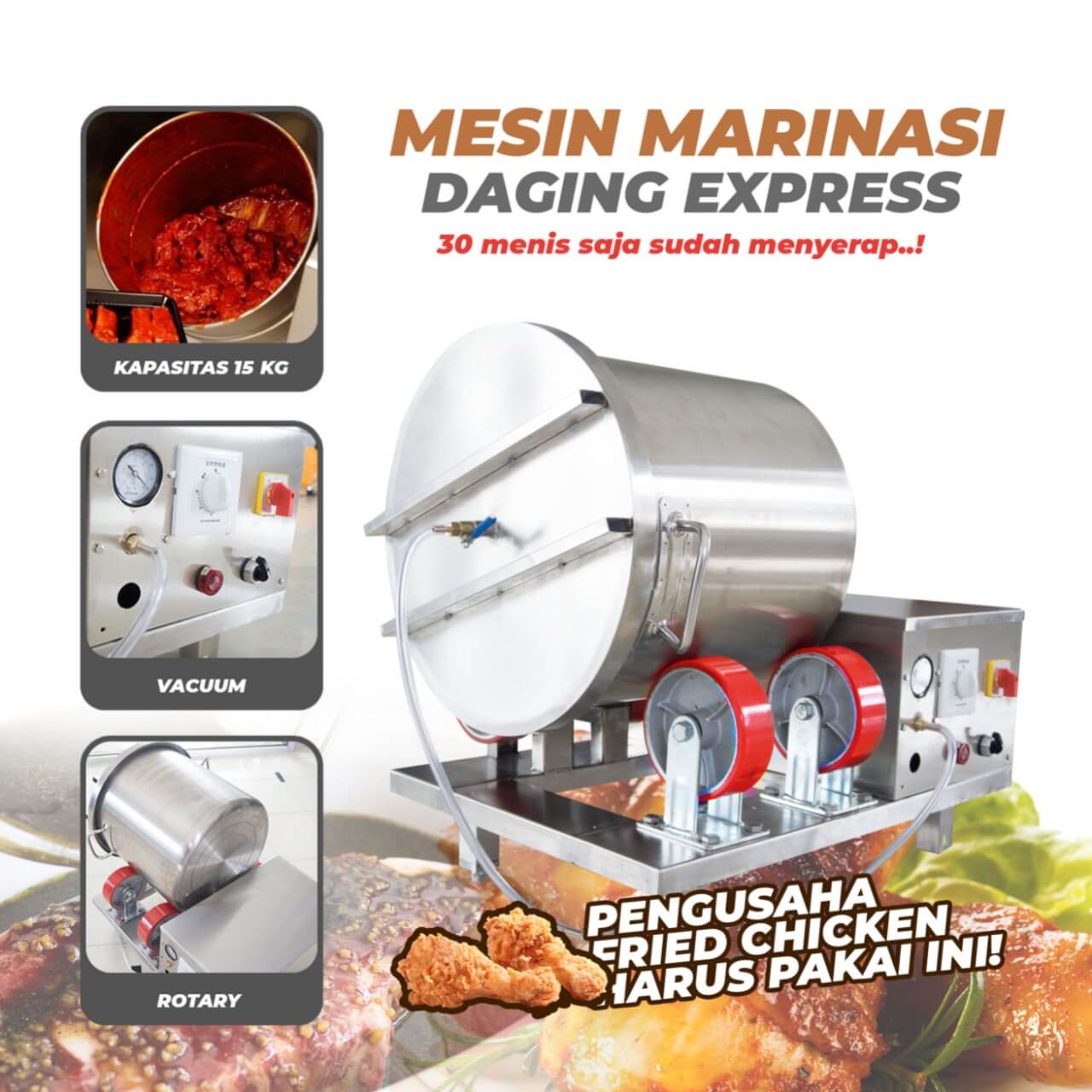 Produsen Vacuum Tumbler Marinator Ternama Di Indonesia