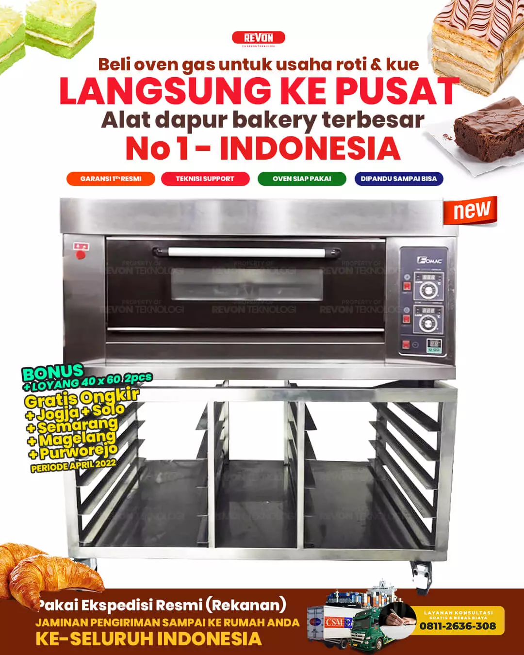 Pusat Oven Gas Otomatis Banyumas | Untuk Usaha Bakery
