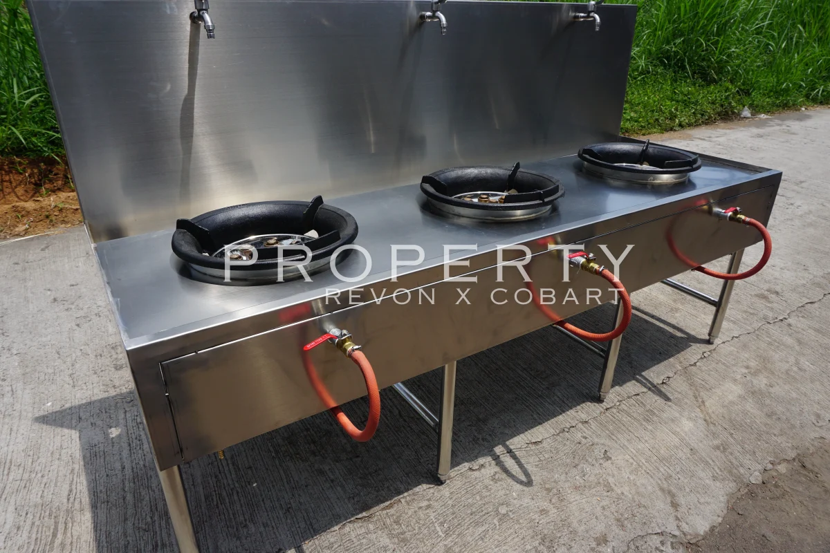 Kompor Stainless High Pressure 3 Burner