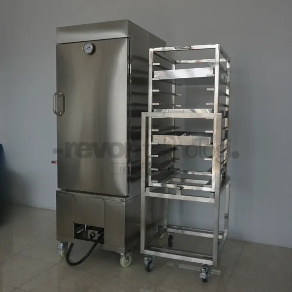 Alat Kukusan Bolu 10 Tray + Troli