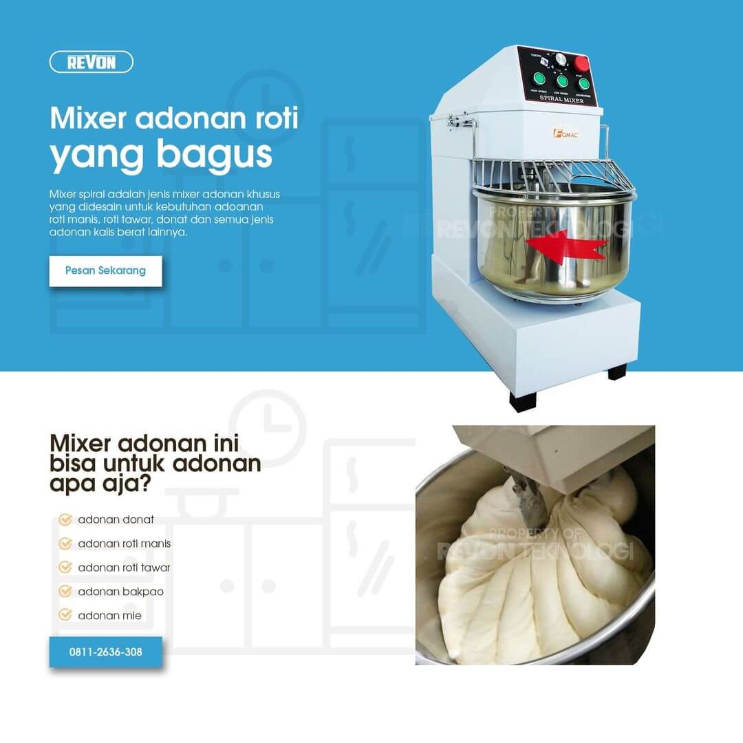 Mixer Spiral Jakarta | Spesialis Usaha Roti & Donat