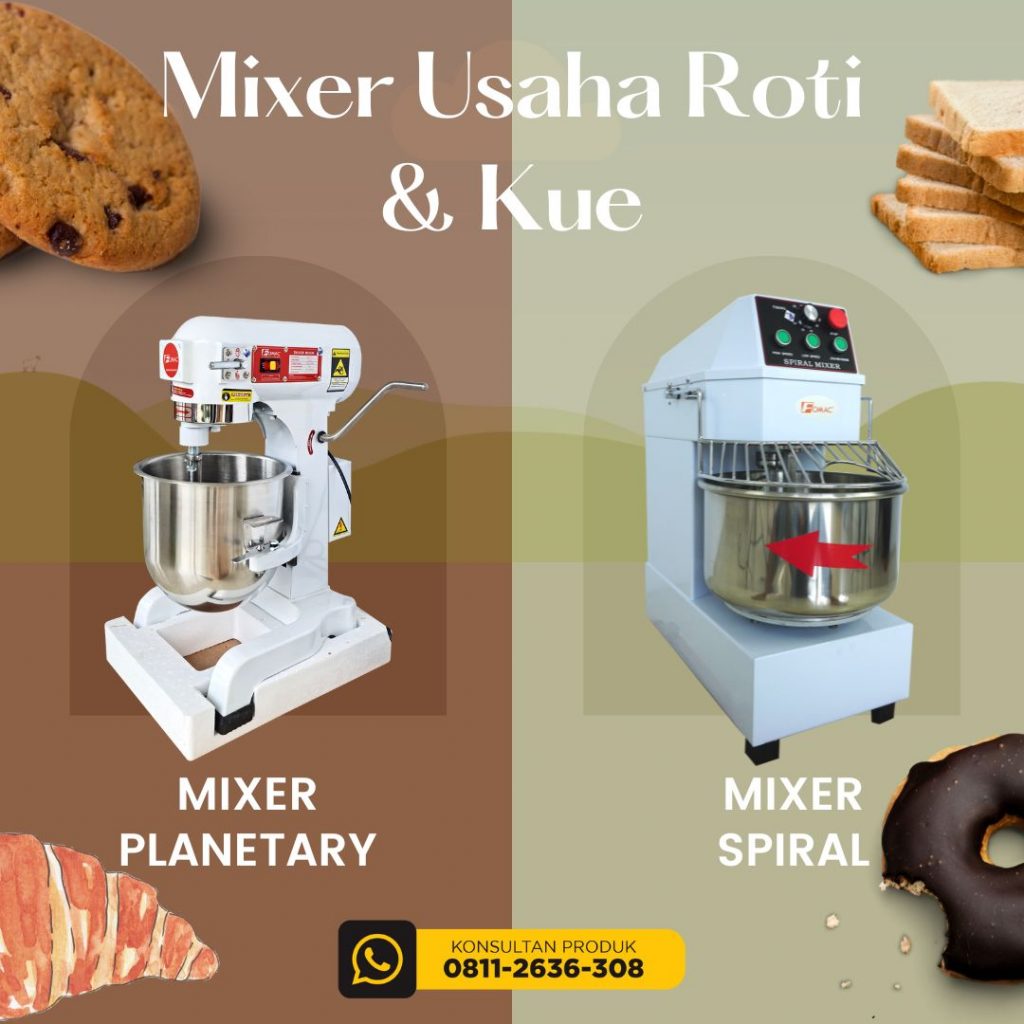 Perbedaan Mixer Spiral Dan Mixer Planetary | REVON