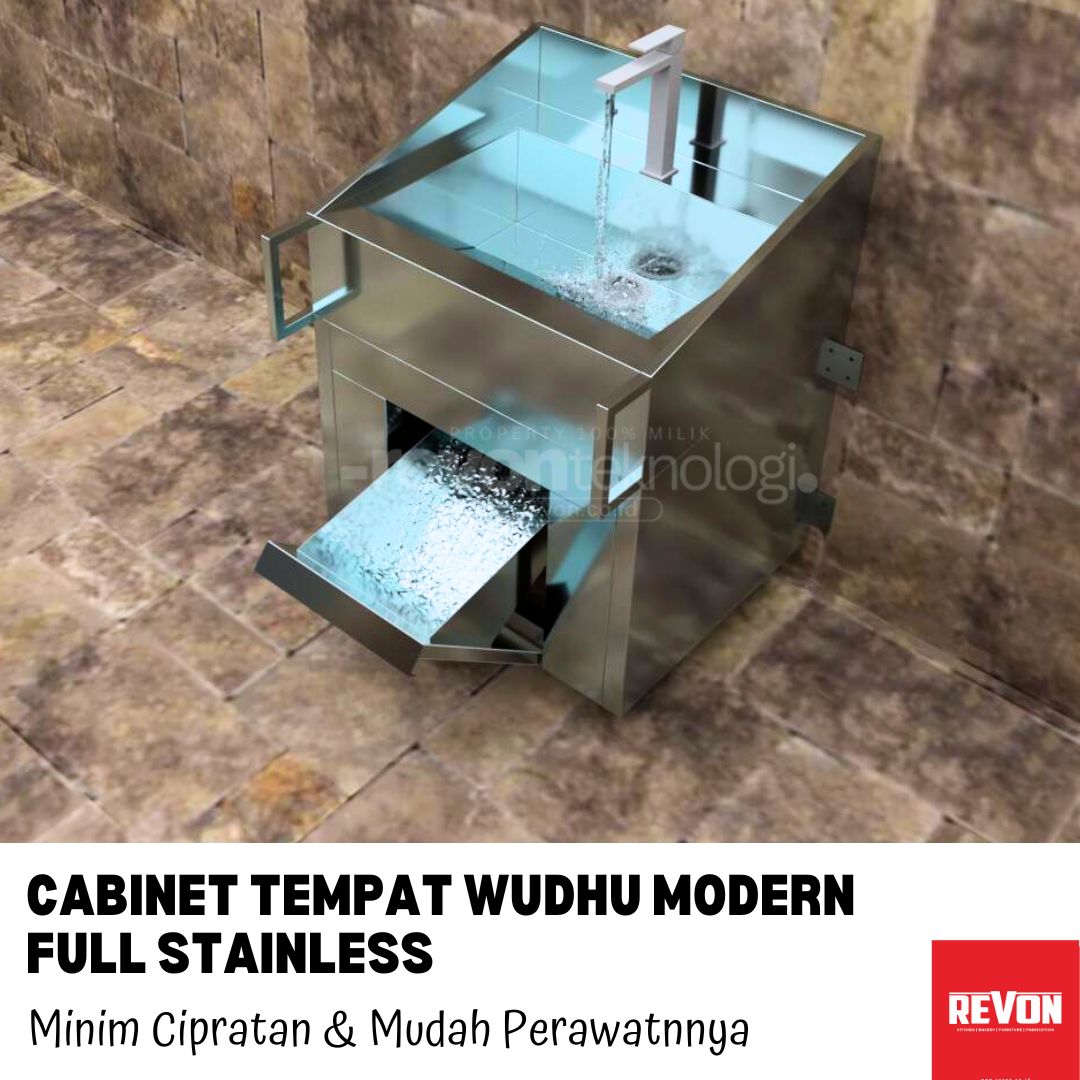 Cabinet Tempat Wudhu Modern Full Stainless