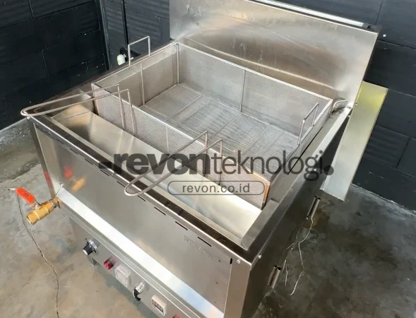 Deep Fryer Gas 40 Liter Dengan Basket Khusus Bawang Goreng