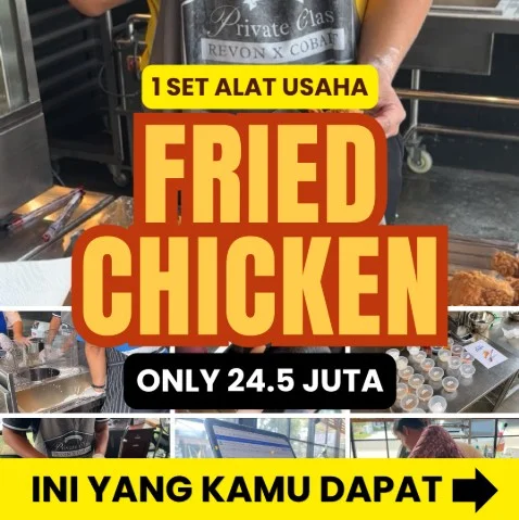 1 Set Perlengkapan Usaha Fried Chicken (Pemula)