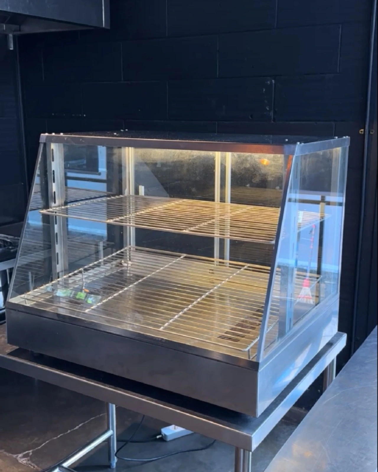 Etalase Warmer Penghangat Pemanas Fried Chicken Dual Mode