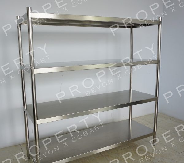 Solid Pan Rack 4 Tier Stainless Steel
