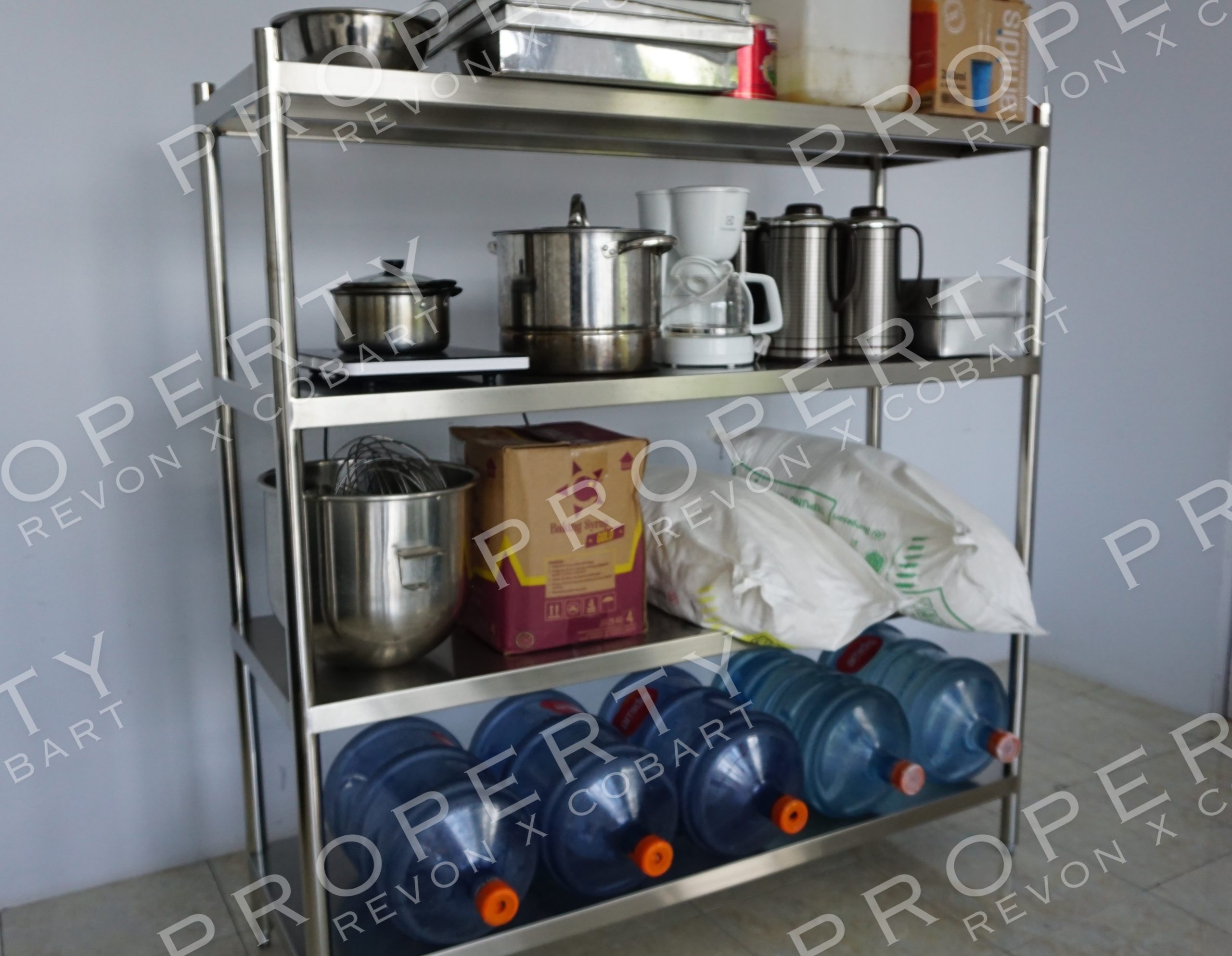Solid Pan Rak Stainless Steel 4 Susun